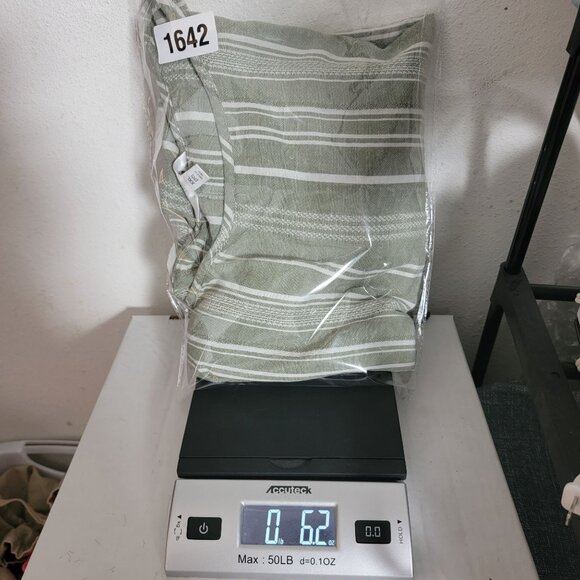 Time & Tru Womens Top Sz XXL Pull Over Side Knot Rayon Linen Blend Sage Green - Picture 13 of 13